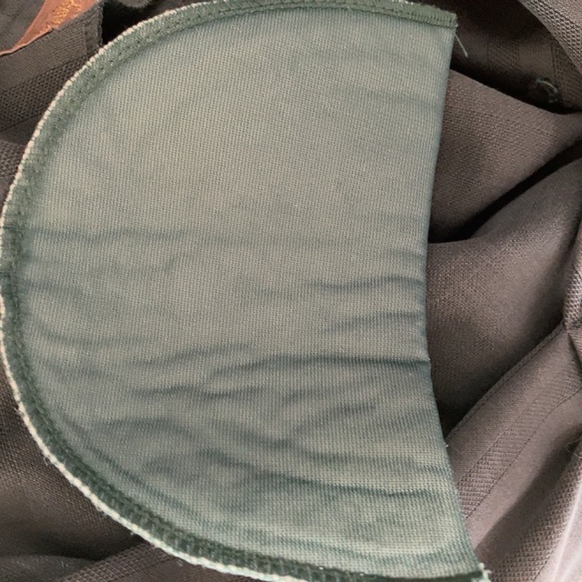 グレー えまいゆ ボタンオシャレ 昭和 レトロ 一点もの - ノーカラー