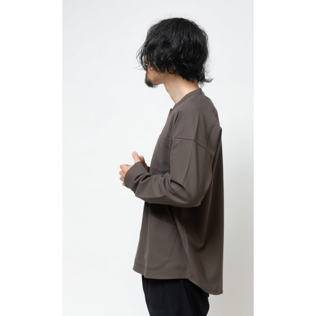 アトリエブルーボトル　Neo Wool Shirt Lite ブラウンS メンズのトップス(シャツ)の商品写真