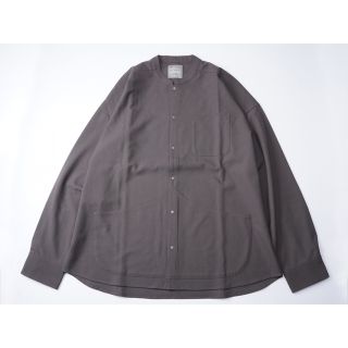 アトリエブルーボトル　Neo Wool Shirt Lite ブラウンS(シャツ)