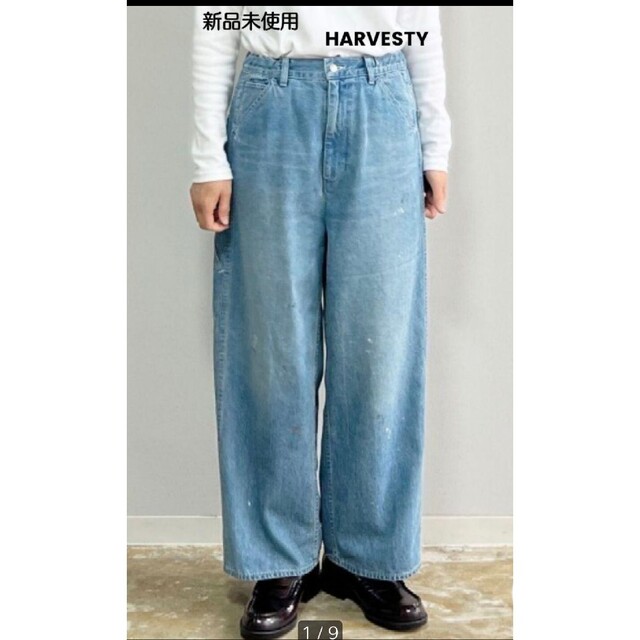 HARVESTY(ハーベスティ)の新品タグ付【HARVESTY】ビッグペインターパンツ レディースのパンツ(デニム/ジーンズ)の商品写真