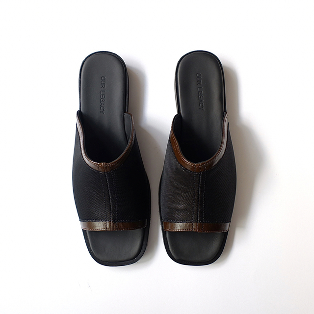 白 フリル付 新品正規品 our legacy leather tech サンダル