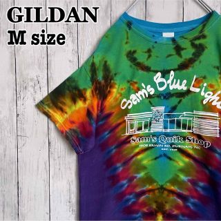 ギルタン(GILDAN)のタイダイtシャツ GILDAN ギルダン マルチカラー M ユニセックス 古着(Tシャツ/カットソー(半袖/袖なし))