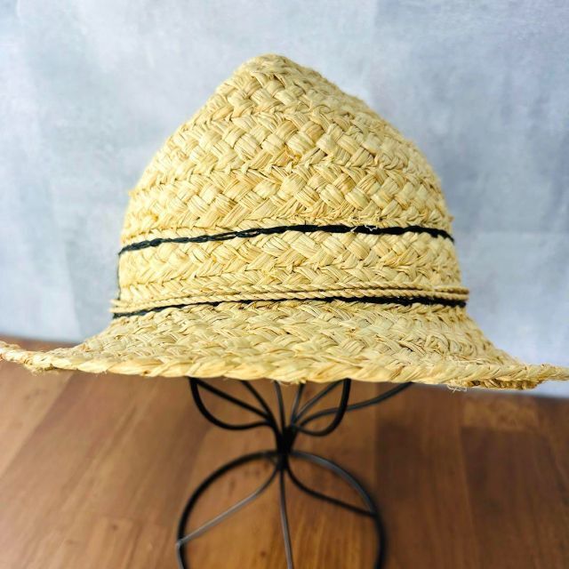 希少】ヘレンカミンスキー 刺繍 ラフィア100% 帽子 ハット ナチュラル