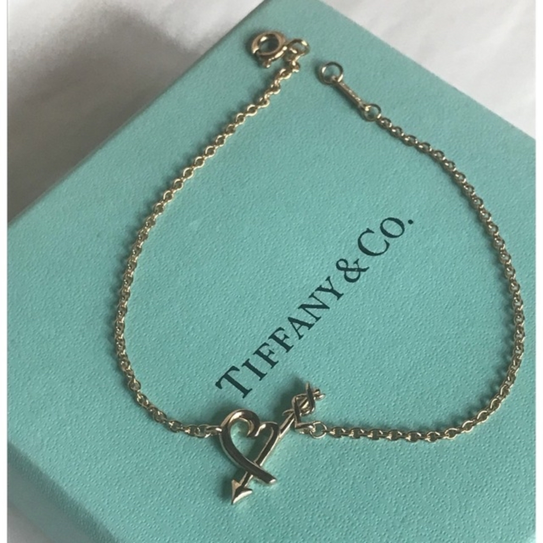 TIFFANYCo. ティファニー ハートアロー ブレスレット 18金 K18イエローゴールド TIFFANYCo. 