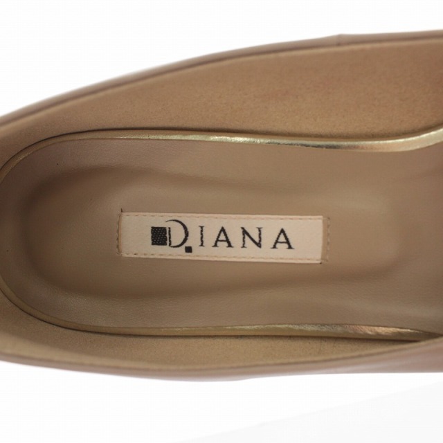 DIANA(ダイアナ)のダイアナ フラットパンプス マーブルチェーン 24 ベージュ G42114 レディースの靴/シューズ(ハイヒール/パンプス)の商品写真