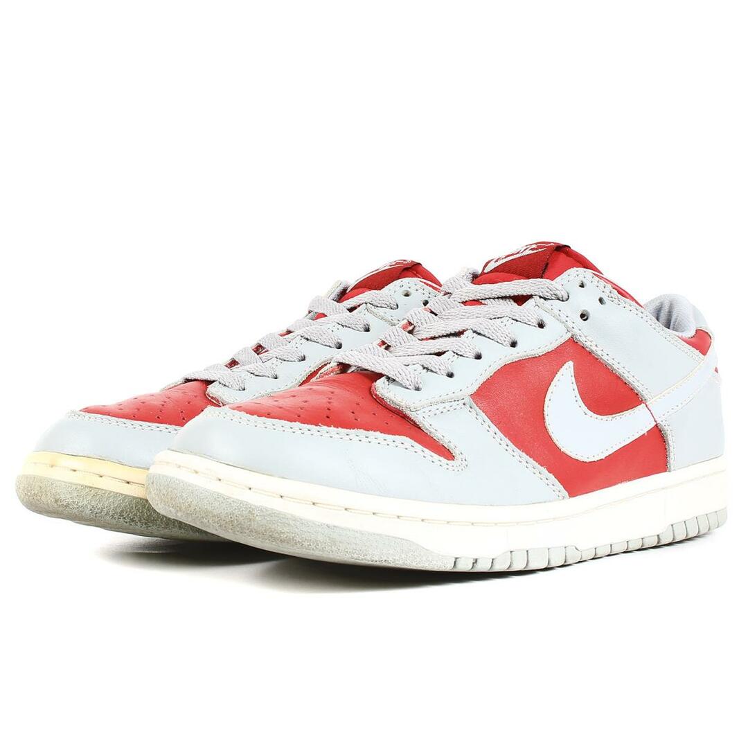 NIKE vintage ナイキ ヴィンテージ 90s DUNK LOW ダンク ロー 初期復刻 CITY ATTACK裏DUNK ネバダ大学 99年製 630358-601 バーシティレッド シルバー スニーカー シューズ 靴 シンプル カジュアル ブランド サイズ：26.5cm US8.5 【メンズ】【R045】