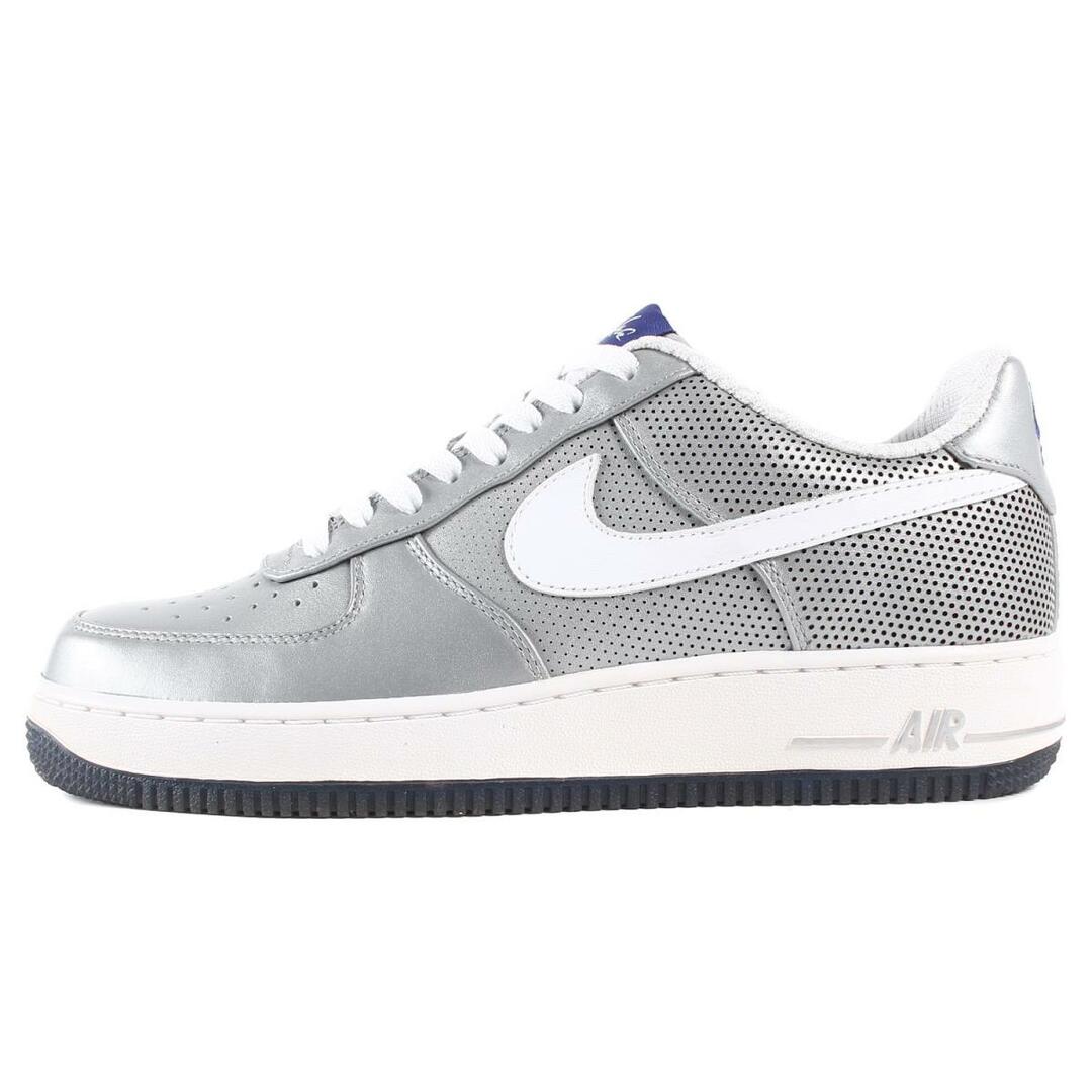 NIKE(ナイキ)のNIKE ナイキ ×FUTURA フューチュラ AIR FORCE 1 LOW PREMIUM エアフォース 1 プレミアム 318775-005 メタリックシルバー スニーカー シューズ 靴 シンプル カジュアル ブランド サイズ：26cm US8【メンズ】【R045】 メンズの靴/シューズ(スニーカー)の商品写真