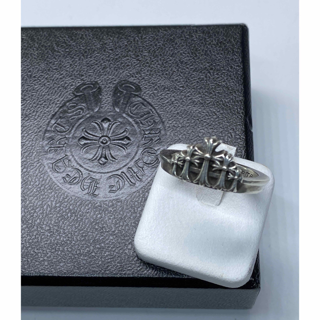 Chrome Hearts(クロムハーツ)のChrome Hearts(クロムハーツ)セメタリークロス クラウン リング メンズのアクセサリー(リング(指輪))の商品写真