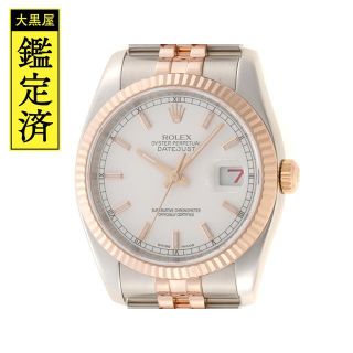 ロレックス(ROLEX)のロレックス デイトジャスト 116231 ホワイト コンビ メンズ  【200】(腕時計(アナログ))