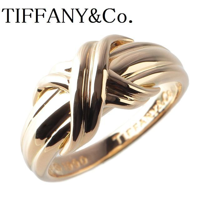 Tiffany & Co. - ティファニー シグネチャー リング 12号 750YG 【11157】