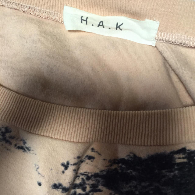 H.A.K(ハク)のH A K トレーナー生地 Tシャツ レディースのトップス(Tシャツ(半袖/袖なし))の商品写真