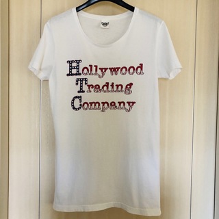 ハリウッドトレーディングカンパニー(HTC)のＨＴＣ【美品】Ｔシャツ　白　イタリア製(Tシャツ(半袖/袖なし))