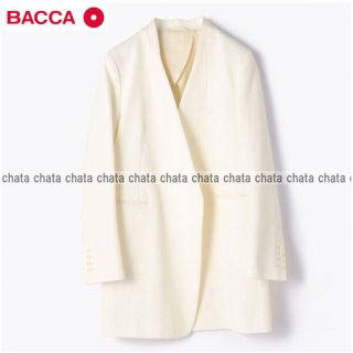 BACCA - 定35200円【BACCA バッカ】コットンピケ ノーカラーロング ...