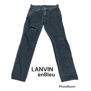 ランバンオンブルー(LANVIN en Bleu)のLANVINenBleuランバンオンブルー ダメージスキニデニム(デニム/ジーンズ)