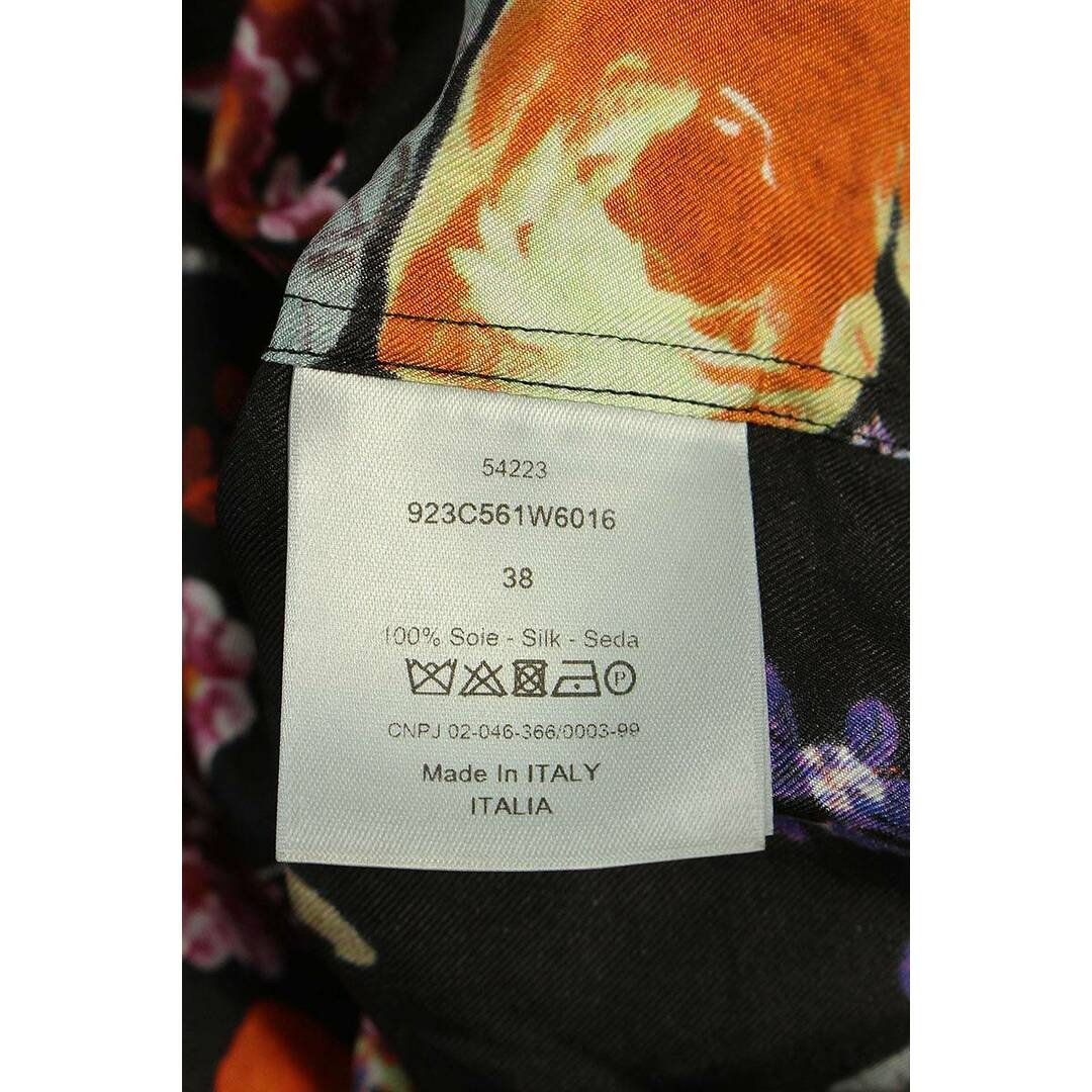 トップス ディオール 19SS 923C561W6016 BEE刺繍総柄シルク長袖シャツ
