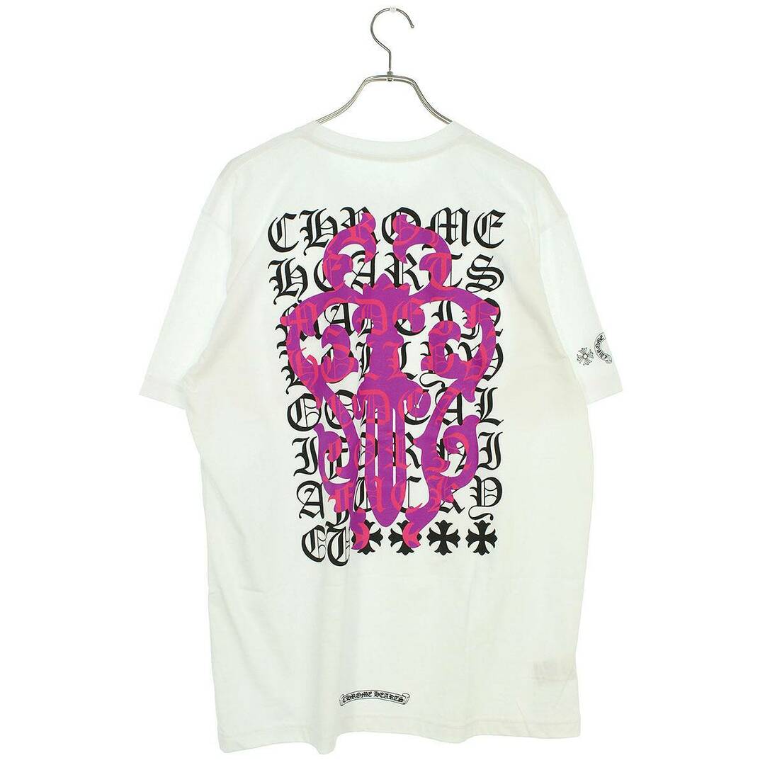 CHROME HEARTS クロムハーツ DAGGER EYE CHART T-SHRT バック英字ダガープリント 半袖Tシャツ ホワイト