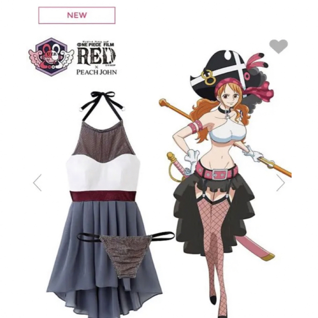 ONE PIECE ピーチジョンワンピース新品タグ付きPEACH JOHN ナミ