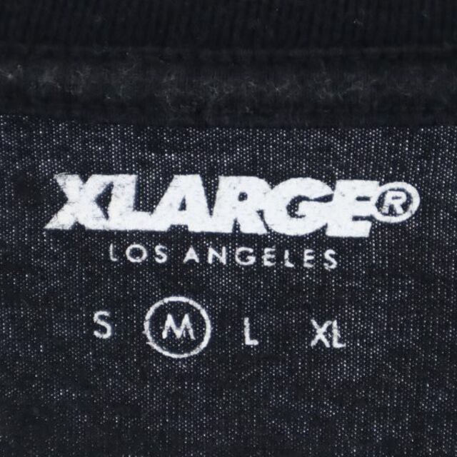 エクストララージ クルーネック プリント 半袖 Tシャツ M ブラック XLARGE メンズ   【230422】 メール便可 6