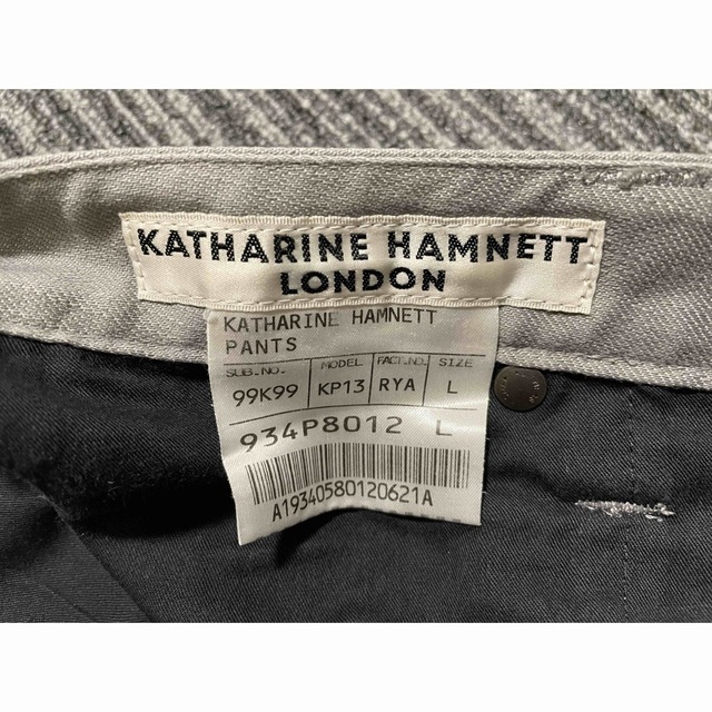 KATHARINE HAMNETT(キャサリンハムネット)のキャサリンハムネット　パンツ　Ｌ　グレー メンズのパンツ(その他)の商品写真