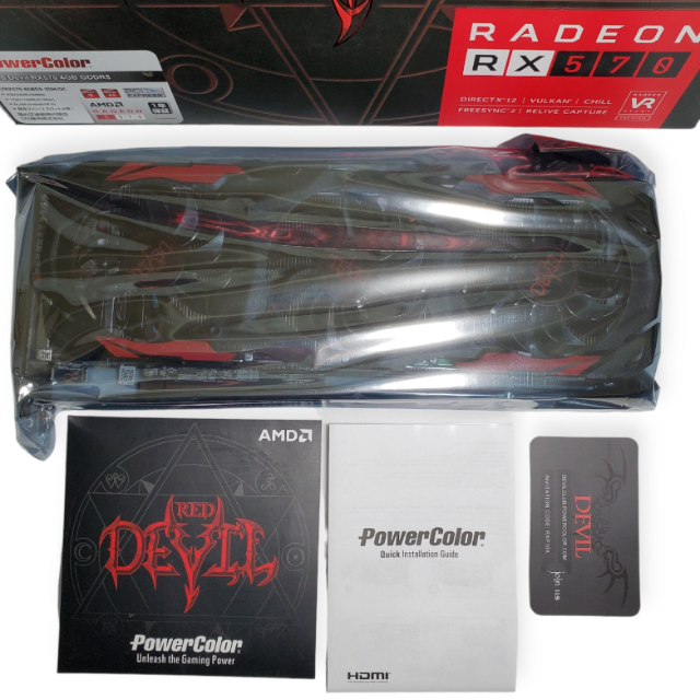 新品2個 PowerColor ビデオカード AMD RADEON RX570