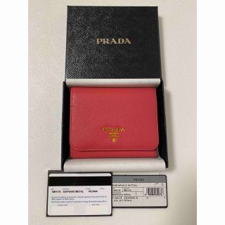 プラダ(PRADA)のPRADA❤︎折りたたみミニ財布❤︎1MH176(財布)