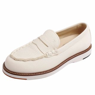 トーガ(TOGA)の未使用 トッズ TOD'S ローファー モカシン コインローファー カーフレザー シューズ レディース 36.5(23.5cm相当) ホワイト(ローファー/革靴)