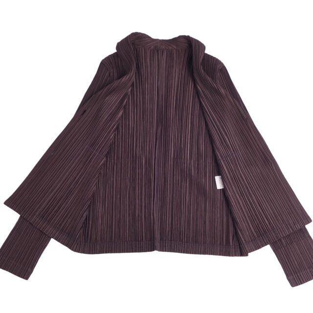 希少☆美品 ISSEY MIYAKE PLEATS プリーツカーディガン