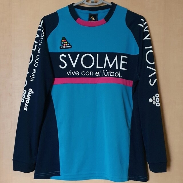 Svolme(スボルメ)のスボルメ 長袖 切替プラクティスシャツ サックス Ｌ used スポーツ/アウトドアのサッカー/フットサル(ウェア)の商品写真