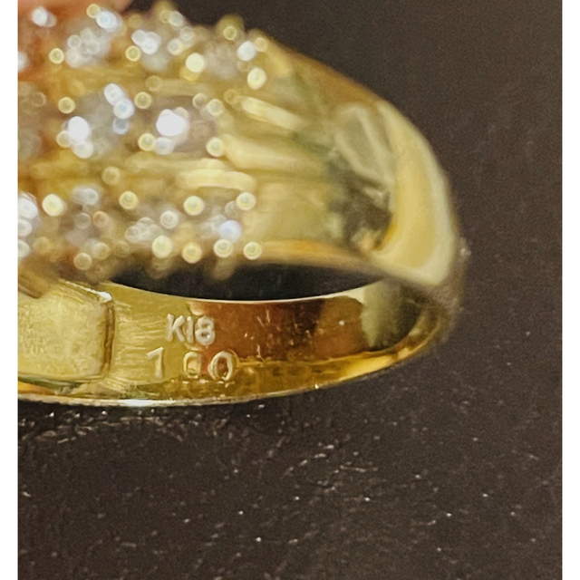 18K☆1ctダイヤモンドリング☆12号 レディースのアクセサリー(リング(指輪))の商品写真