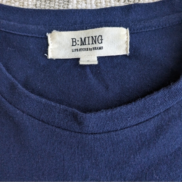 B:MING LIFE STORE by BEAMS(ビーミング ライフストア バイ ビームス)のB:MING LIFE STORE by BEAMS　サイズ8　ネイビー レディースのトップス(Tシャツ(半袖/袖なし))の商品写真