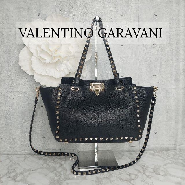 美品 VALENTINO GARAVANI ヴァレンティノ ロックスタッズ 沸騰ブラドン