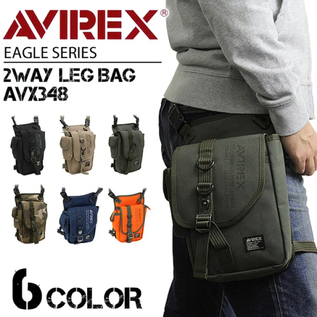 AVIREX(アヴィレックス)のAVIREX アビレックス AVX348 EAGLE ショルダー レッグバッグ メンズのバッグ(ショルダーバッグ)の商品写真