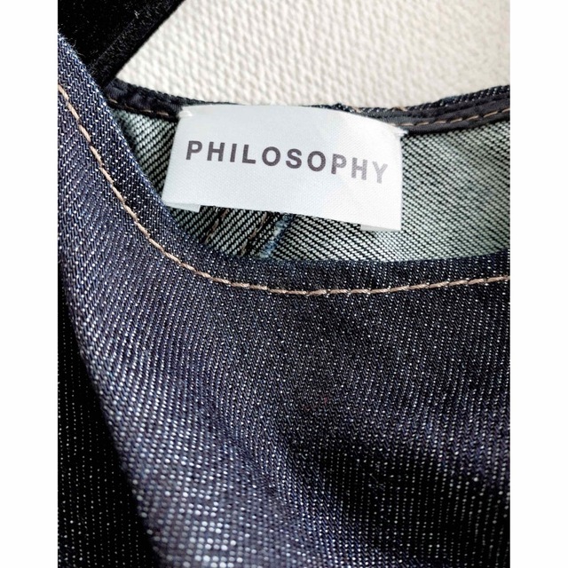 BLAMINK(ブラミンク)のフィロソフィー　デニムトップス　未使用 レディースのトップス(シャツ/ブラウス(半袖/袖なし))の商品写真