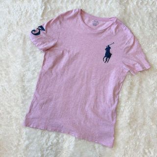 ポロラルフローレン(POLO RALPH LAUREN)のポロラルフローレン Tシャツ  ピンク M コットン(Tシャツ/カットソー(半袖/袖なし))