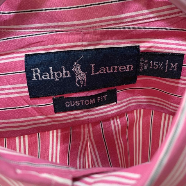 Ralph Lauren(ラルフローレン)の【クリーニング済】ラルフローレン ストライプ ボタンダウン 長袖シャツ 刺繍ロゴ メンズのトップス(シャツ)の商品写真