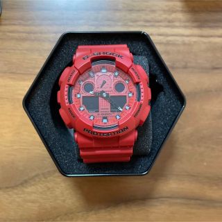 ジーショック(G-SHOCK)のGA-100C レッド(腕時計(デジタル))