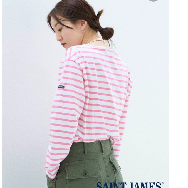 SAINT JAMES(セントジェームス)のIENA別注SAINT JAMES MORLAIX 4 レディースのトップス(カットソー(長袖/七分))の商品写真