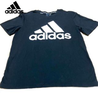 アディダス(adidas)のアディダス　Tシャツ　半袖　男女兼用　古着　黒(Tシャツ/カットソー(半袖/袖なし))