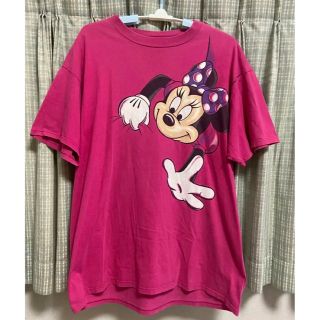 ディズニー(Disney)のミニーマウス  tシャツ 大判プリント ヴィンテージ 90s アメリカ製 ミニー(Tシャツ/カットソー(半袖/袖なし))