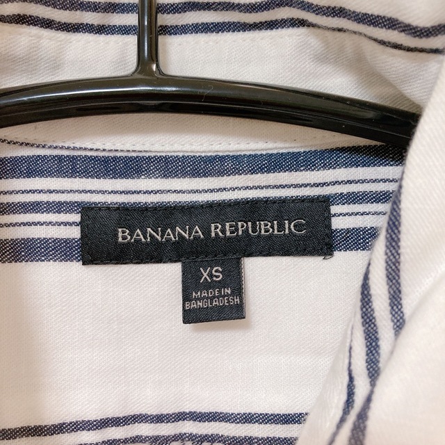 Banana Republic(バナナリパブリック)のBANANA REPUBLIC バナリパ　長袖　シャツ　ストライプ　XS メンズのトップス(シャツ)の商品写真