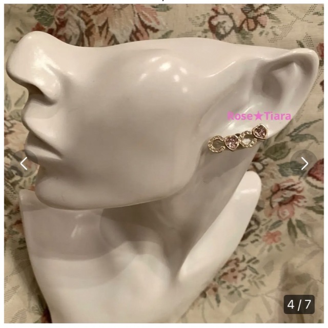 ❤️CHANEL シャネル ハートピアス ピンク ラインストーン❤️