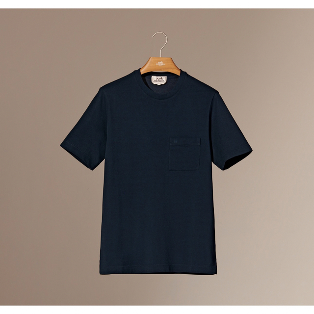新品未使用 レア HERMES エルメス H 刺繍ロゴ コットン Tシャツ XL
