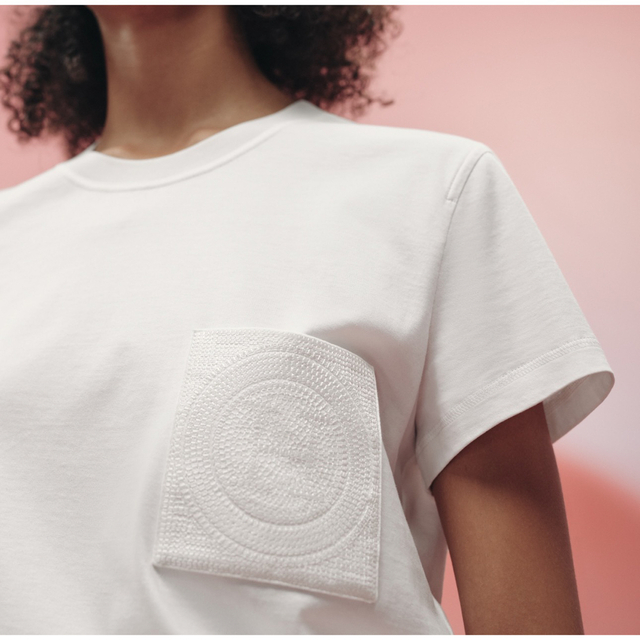 新品未使用 HERMES エルメス H 刺繍ロゴ コットン Tシャツ XXL | www