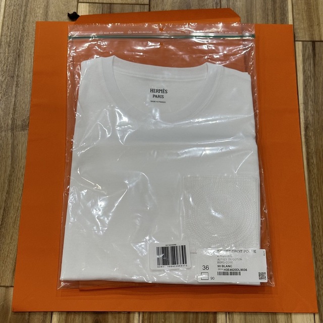 新品 レア HERMES エルメス H 刺繍ロゴ コットン Tシャツ ブラック