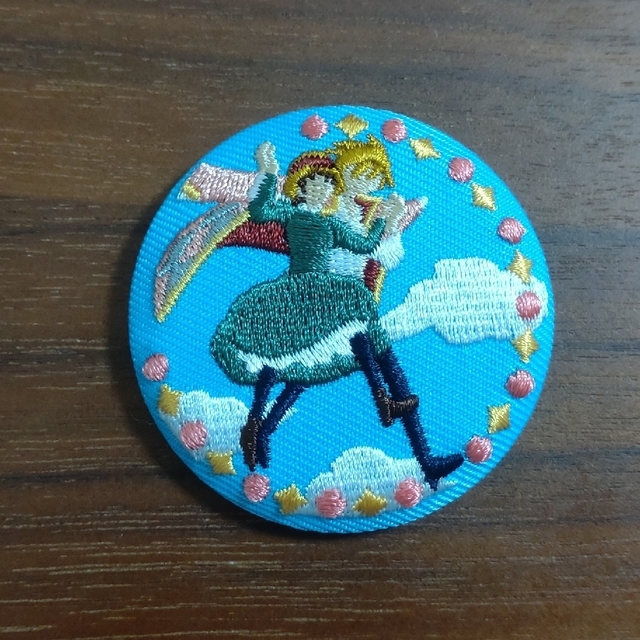 ジブリ - ジブリ ハウルの動く城 刺繍 缶バッジの通販 by ジブリ - ジブリ ハウルの動く城 刺繍 缶バッジの通販 by