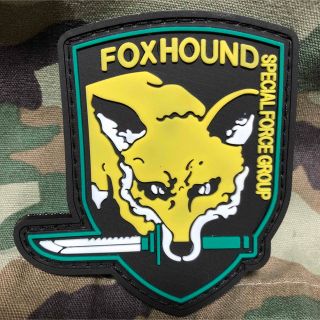 MGS FOX HOUND  PVCラバー パッチ ワッペン イエロー サバゲー(個人装備)