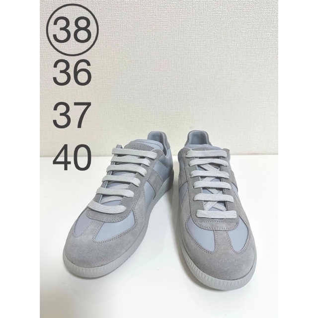 【新品】  Maison Margiela / メゾンマルジェラ | Replica Sneakers GERMAN TRAINER レプリカ スニーカー ジャーマントレーナー レザー シューズ  white | 38 | ホワイト | レディース