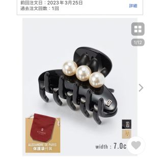 たまちゃんさん様専用 アレクサンドルドゥパリ クリップ パール-
