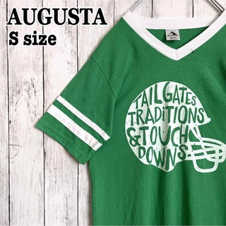 オーガスタ(AUGUSTA)のAugusta Sportswear オーガスタ リンガーtシャツ 緑 海外古着(Tシャツ/カットソー(半袖/袖なし))