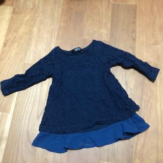 アズールバイマウジー(AZUL by moussy)のAZUL レース　トップス　80(Tシャツ/カットソー)